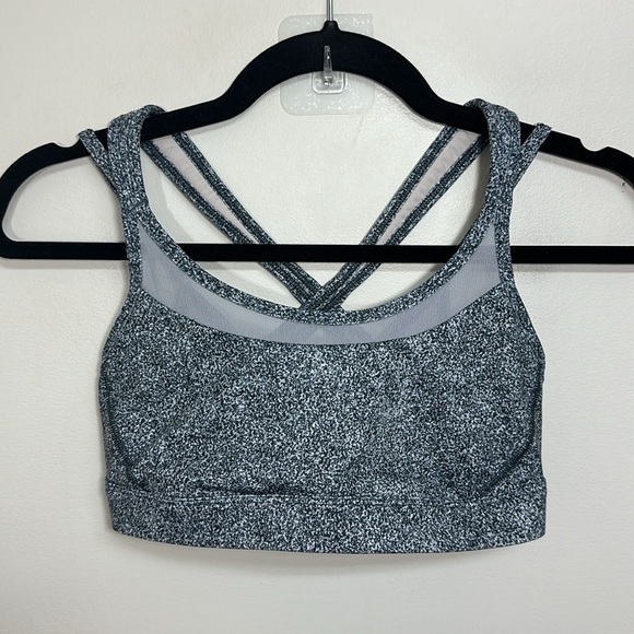 Lululemon Get Down Bra Rio‎ Mist White Black White 6 - Picture 3 of 6